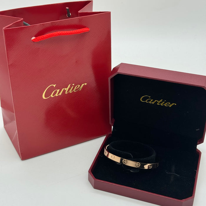 Cartier Love Open Cuff Bracelet – Minimalist Screw Design (Gold - Silver & Rose Gold)