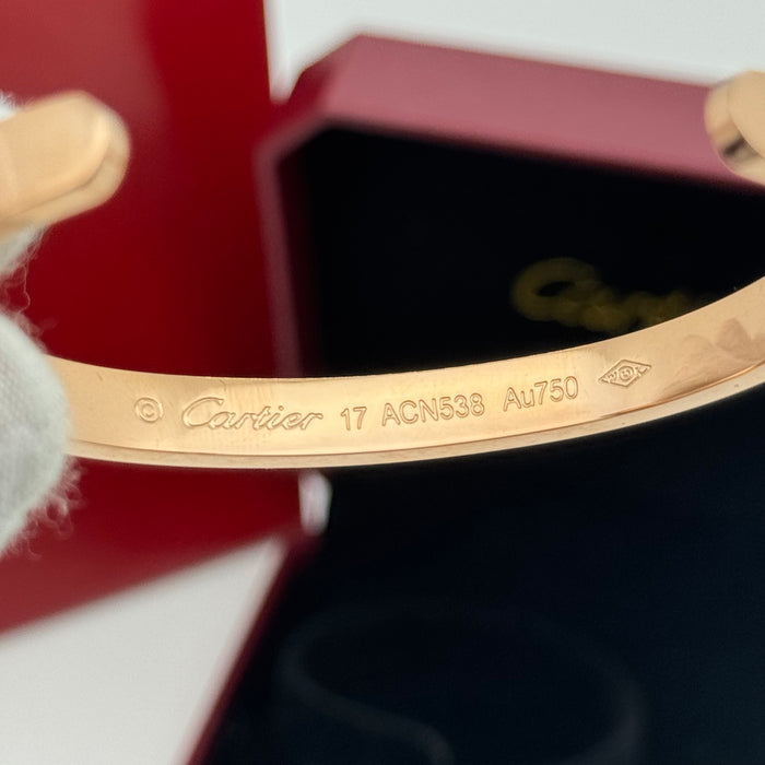 Cartier Love Open Cuff Bracelet – Minimalist Screw Design (Gold - Silver & Rose Gold)