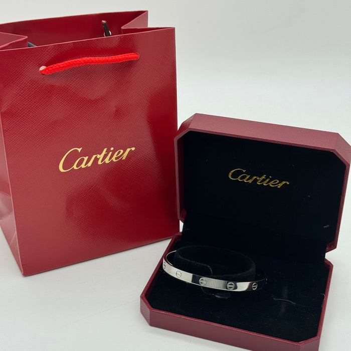 Cartier Love Open Cuff Bracelet – Minimalist Screw Design (Gold - Silver & Rose Gold)