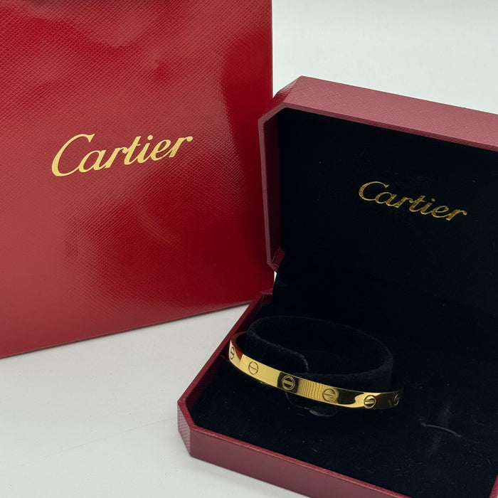 Cartier Love Open Cuff Bracelet – Minimalist Screw Design (Gold - Silver & Rose Gold)