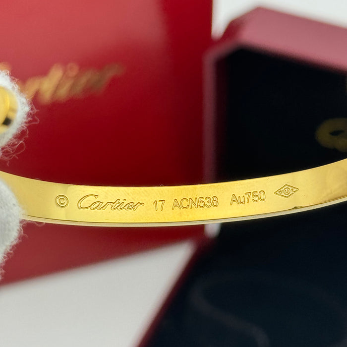 Cartier Love Open Cuff Bracelet – Minimalist Screw Design (Gold - Silver & Rose Gold)