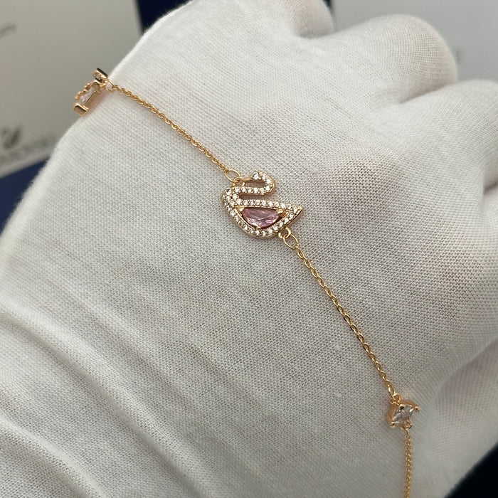 Swarovski Swan Symbol Bracelet – Rose Gold Tone - 5472271