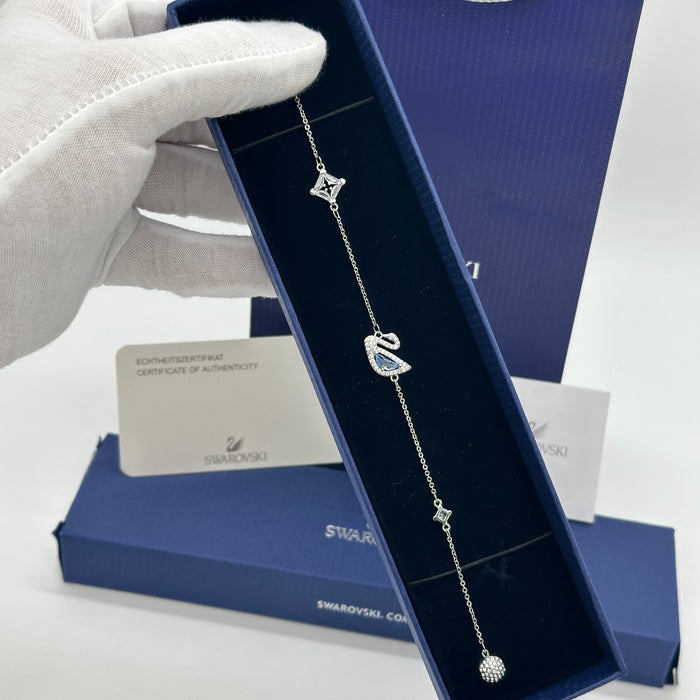 Swarovski Swan & Star Adjustable Bracelet – Silver Tone - 5521473