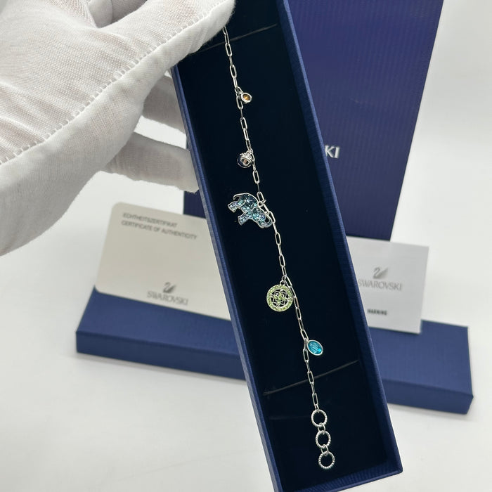 Swarovski Ocean-Inspired Charm Bracelet – Silver Tone - 5521444
