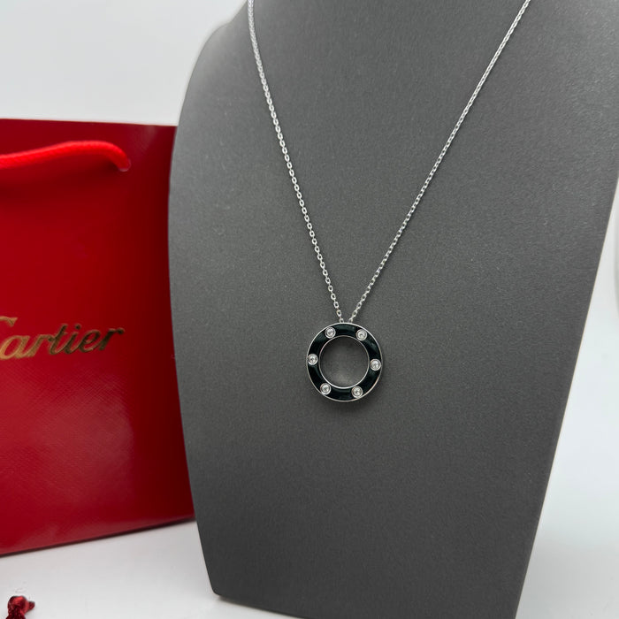 Cartier Love Circle Necklace – Classic Pendant (Gold - Silver - Rose Gold)