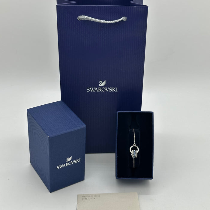 Swarovski Angelic Circle Bracelet – Blue & White Crystal Pavé - 5537123