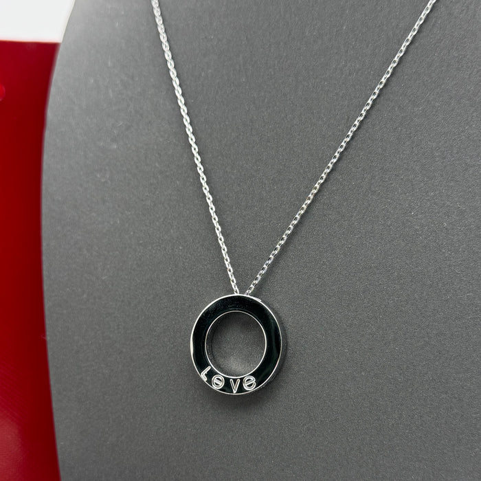 Cartier Love Circle Necklace – Classic Pendant (Gold - Silver - Rose Gold)