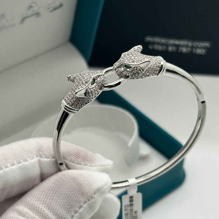 Panther Duo Gold Bangle- Inspired By Cartier