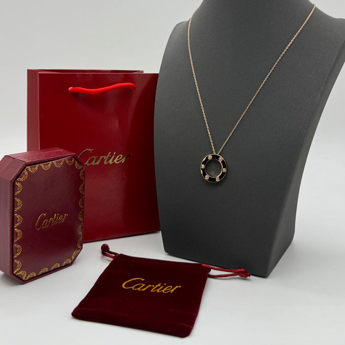 Cartier Love Circle Necklace – Classic Pendant (Gold - Silver - Rose Gold)