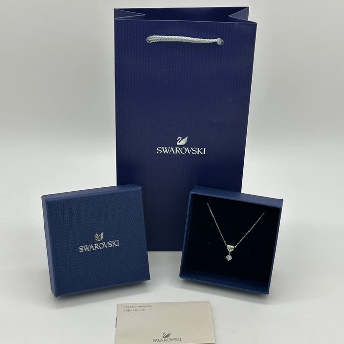 Swarovski Infinity Heart Necklace – White Rhodium Plated - 5516542