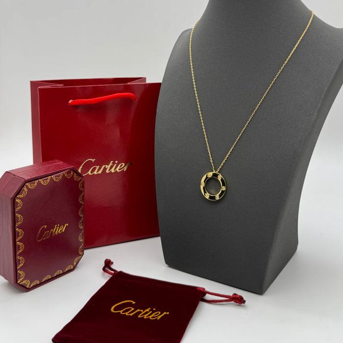 Cartier Love Circle Necklace – Classic Pendant (Gold - Silver - Rose Gold)