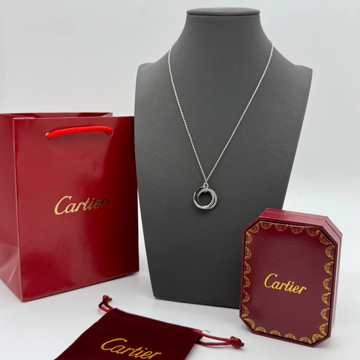 Cartier Trinity de Cartier Necklace – Three Interlocking Rings (Gold, Silver & Rose Gold)