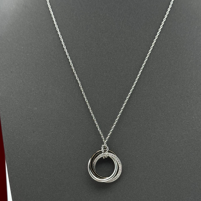 Cartier Trinity de Cartier Necklace – Three Interlocking Rings (Gold, Silver & Rose Gold)