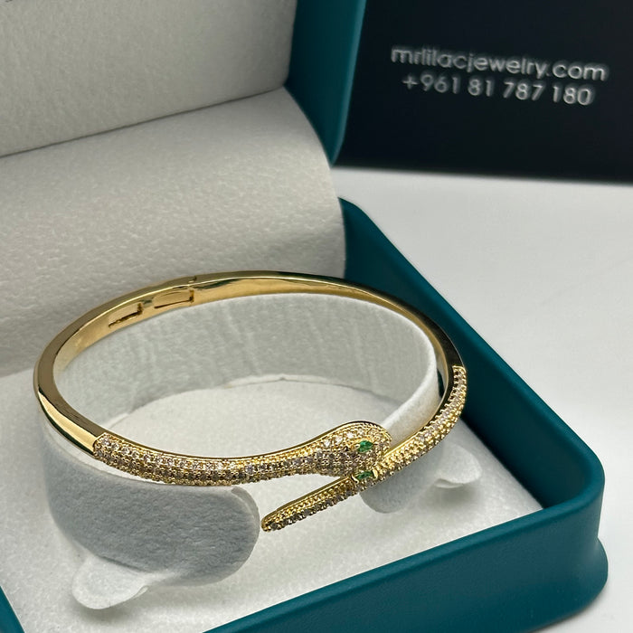 Gold Serpent Wrap Bnagle - Inspired By Carier
