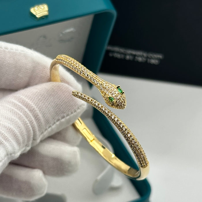 Gold Serpent Wrap Bnagle - Inspired By Carier
