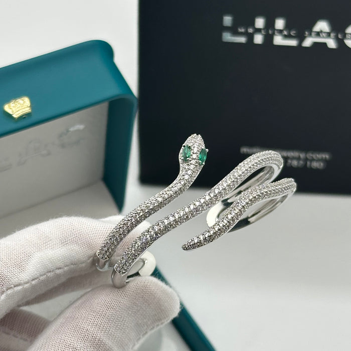 Silver Serpent Wrap Bnagle - Inspired By Carier