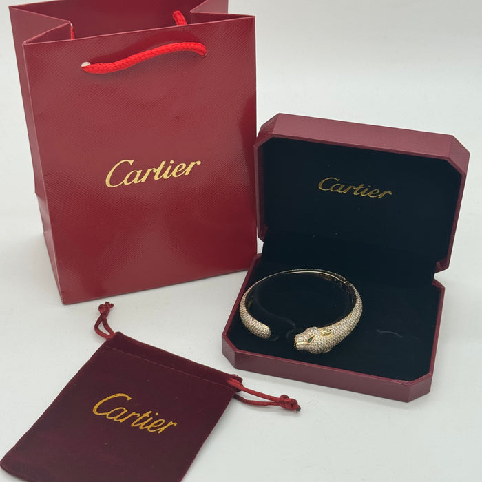 Cartier Panthère de Cartier Bracelet – Gold-Silver-Rose Gold with Pave Crystals