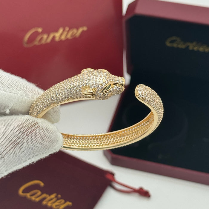Cartier Panthère de Cartier Bracelet – Gold-Silver-Rose Gold with Pave Crystals