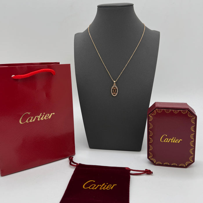 Cartier Panthère de Cartier Necklace – Oval Emblem Pendant (Gold)