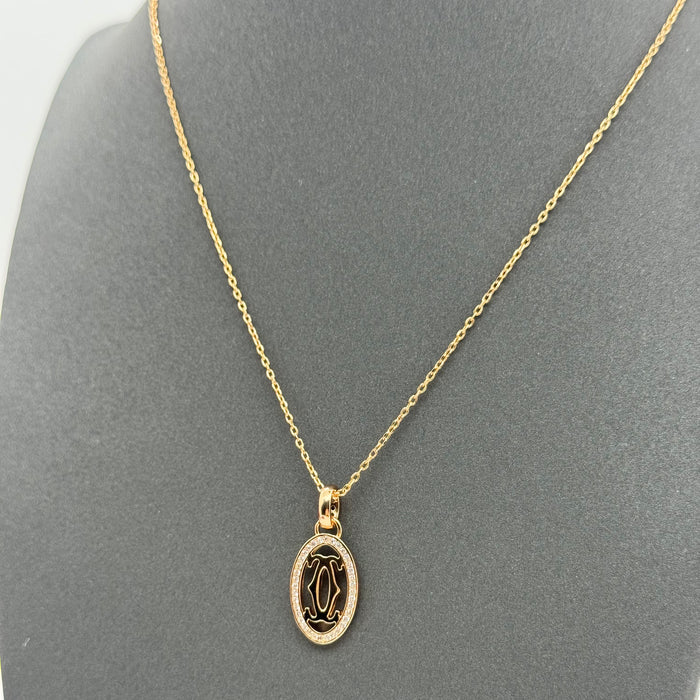 Cartier Panthère de Cartier Necklace – Oval Emblem Pendant (Gold)