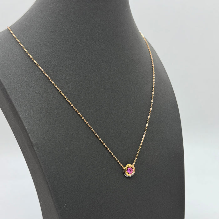 Cartier Trinity Mini Pendant Necklace – Clear & Pink Crystal Variants