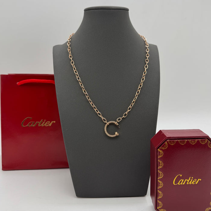 Cartier Juste un Clou “C” Necklace – Gold & Silver Variants