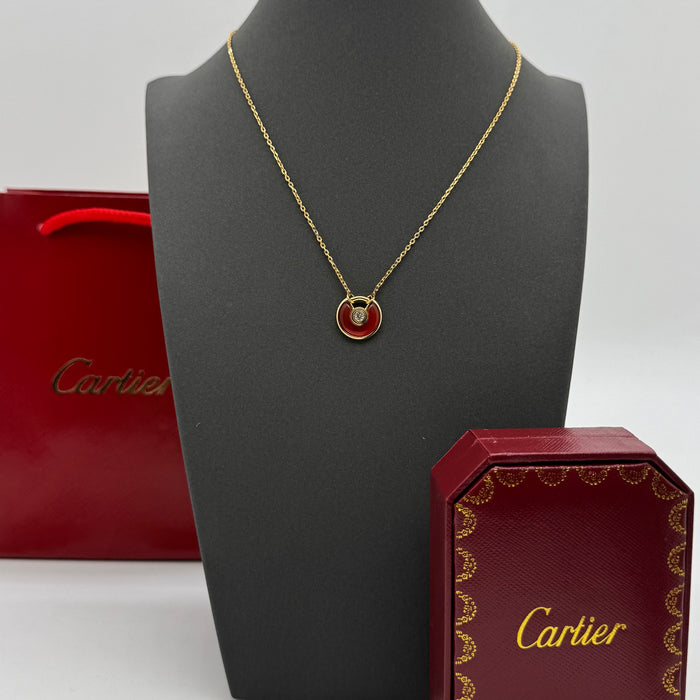 Cartier Amulette de Cartier Necklace – Onyx, Carnelian, Mother-of-Pearl