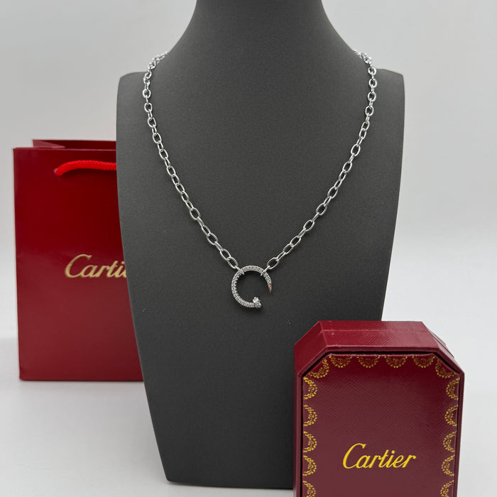 Cartier Juste un Clou “C” Necklace – Gold & Silver Variants