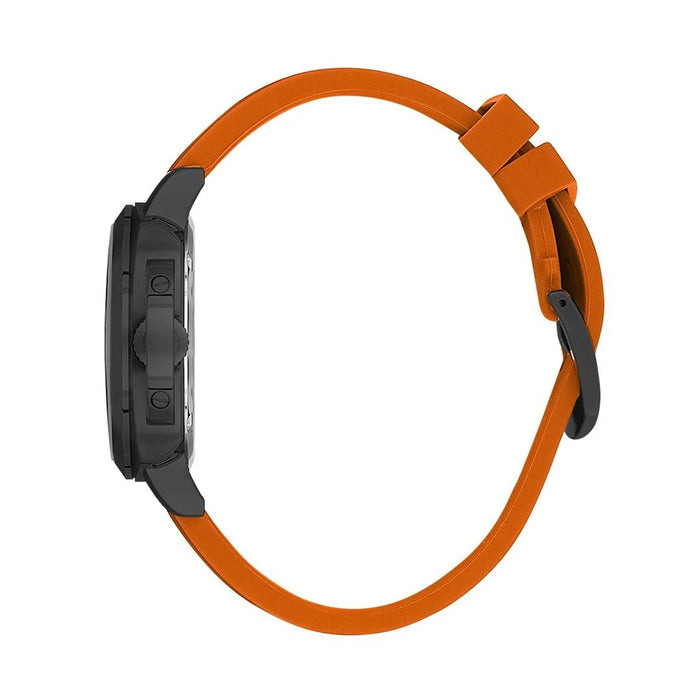 Sergio Tacchini Multifunction Watch – Black & Orange Dial with Orange Silicone Strap