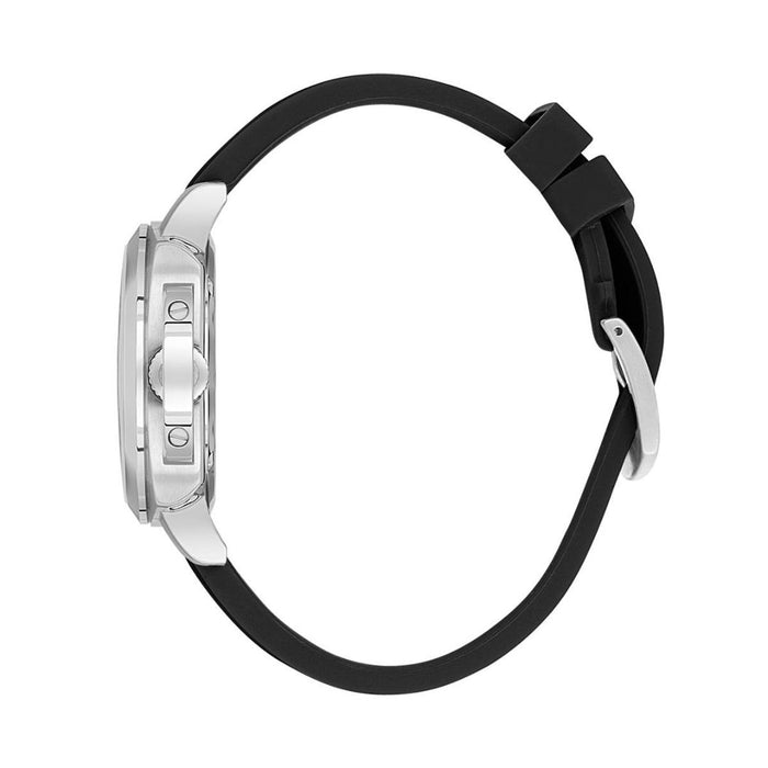 Sergio Tacchini Men’s Multifunction Watch – Black Dial with Silicone Strap