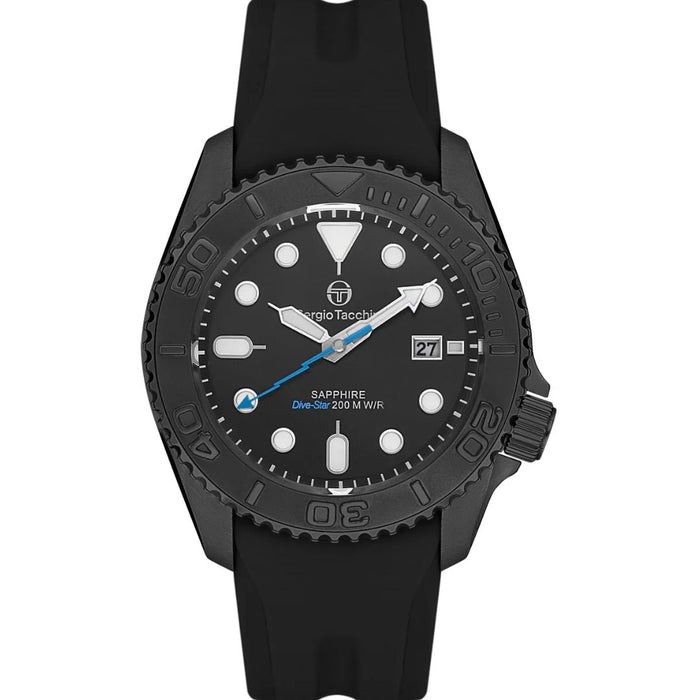 Sergio Tacchini Dive-Star Black Sapphire Watch – 200M WR